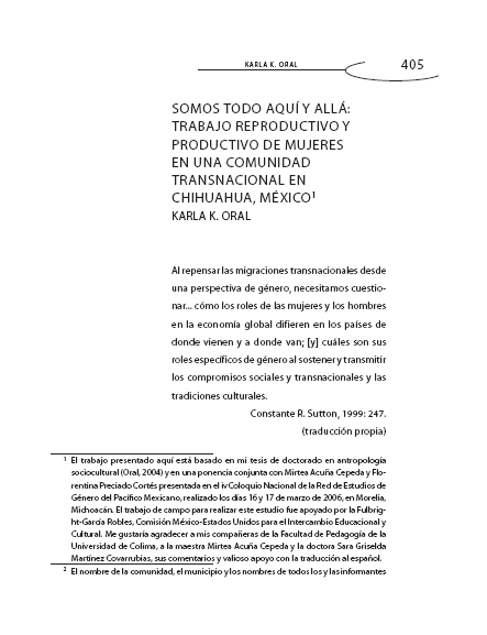 portada del libro SOMOS TODO AQUÍ Y ALLÁ: TRABAJO REPRODUCTIVO Y PRODUCTIVO DE MUJERES EN UNA COMUNIDAD TRANSNACIONAL EN CHIHUAHUA, MÉXICO1 